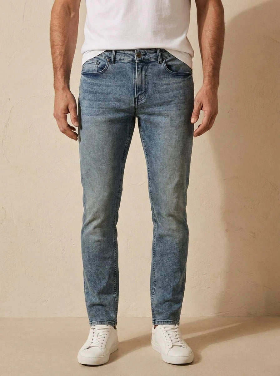 Slim Fit Jeans Light Blue - detail