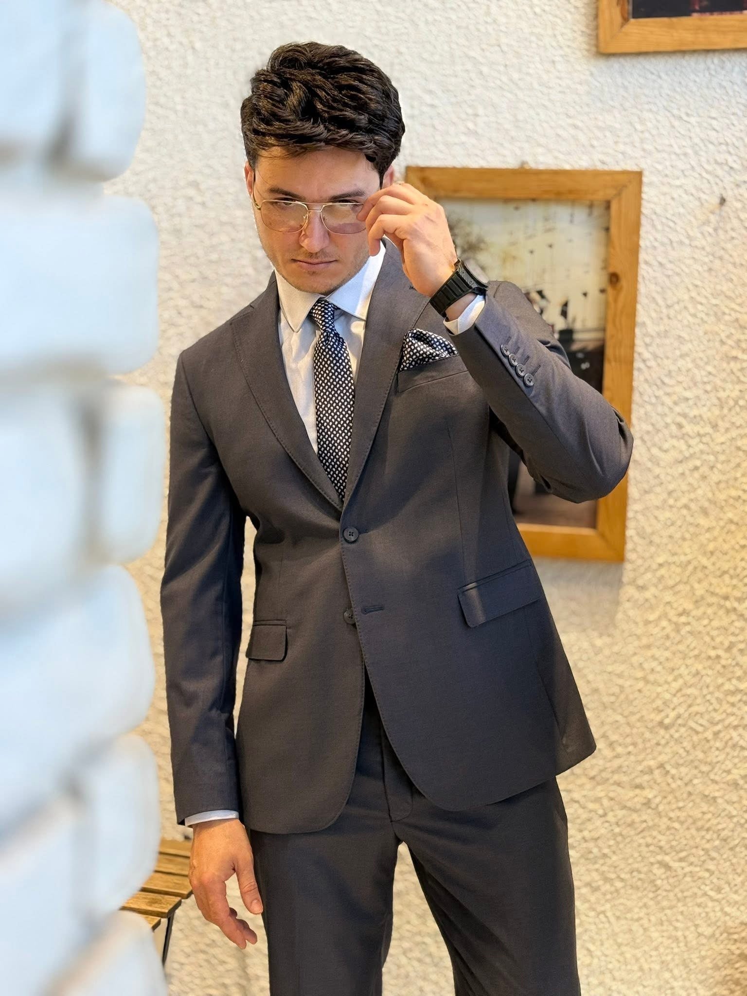 Slim Fit Suit - Charcoal