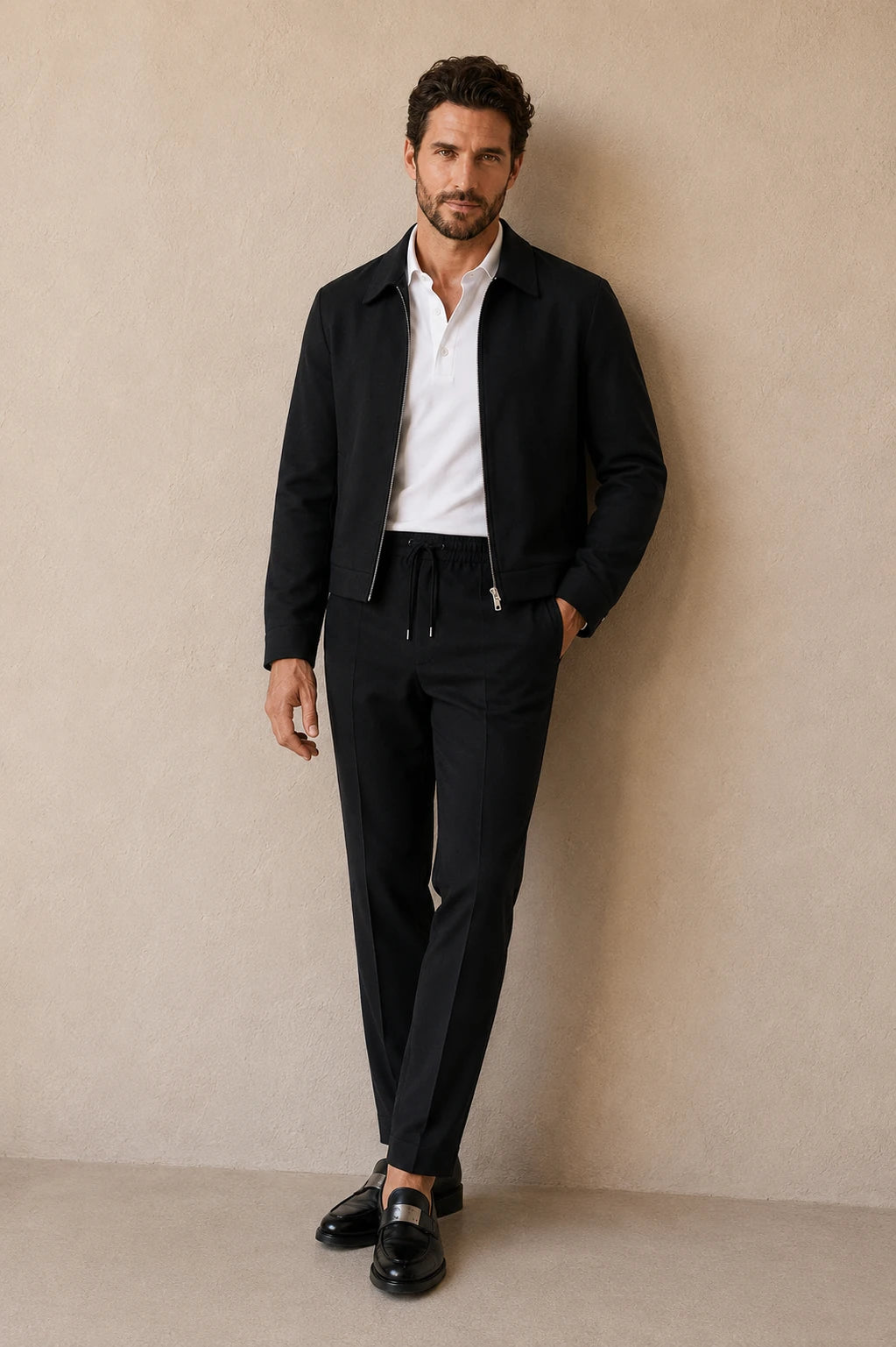 Linen Suit Black
