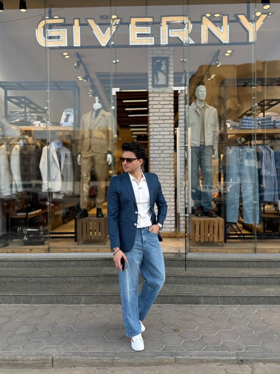 Linen Blazer - Navy 2