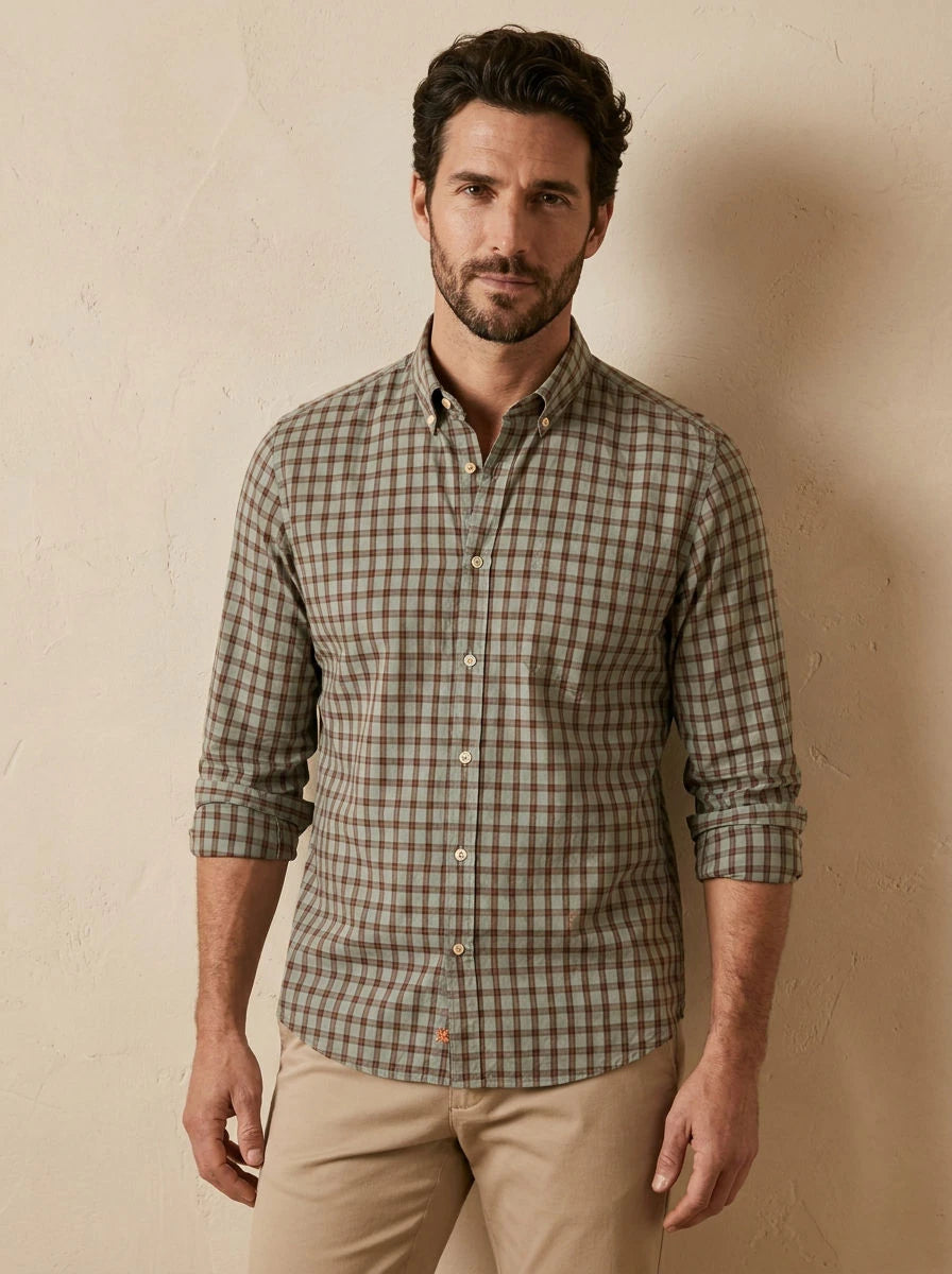 Check Shirt – Beige Check - front