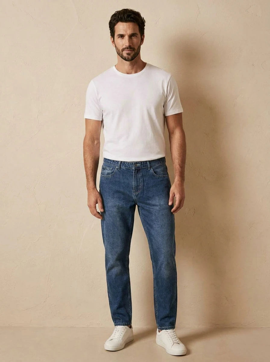 Relaxed Fit Jeans Blue - front