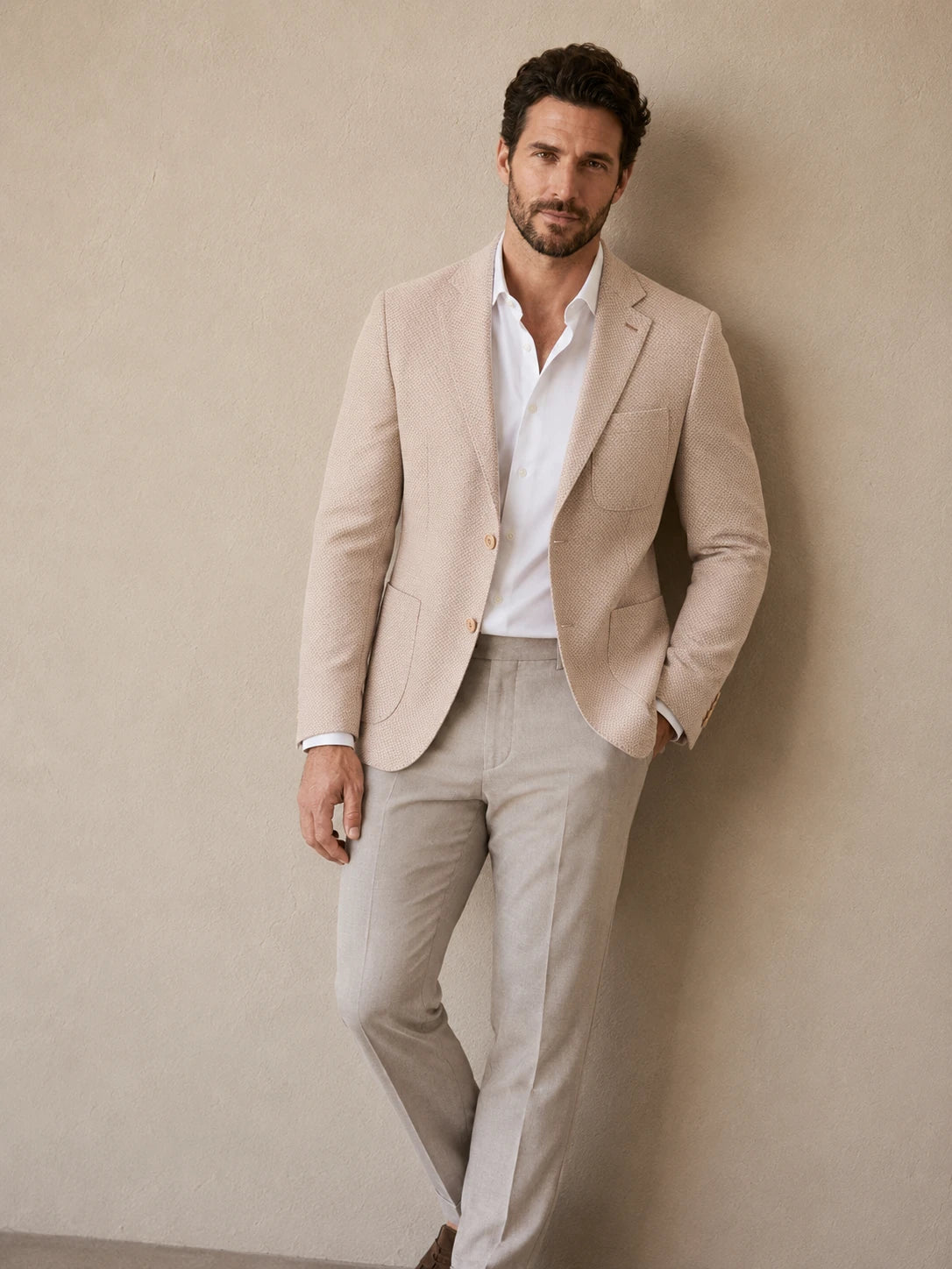 Blazer Beige Birdseye