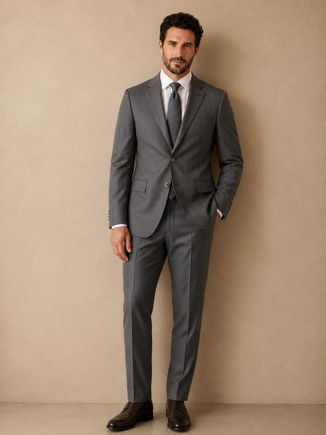 Suit Grey Check