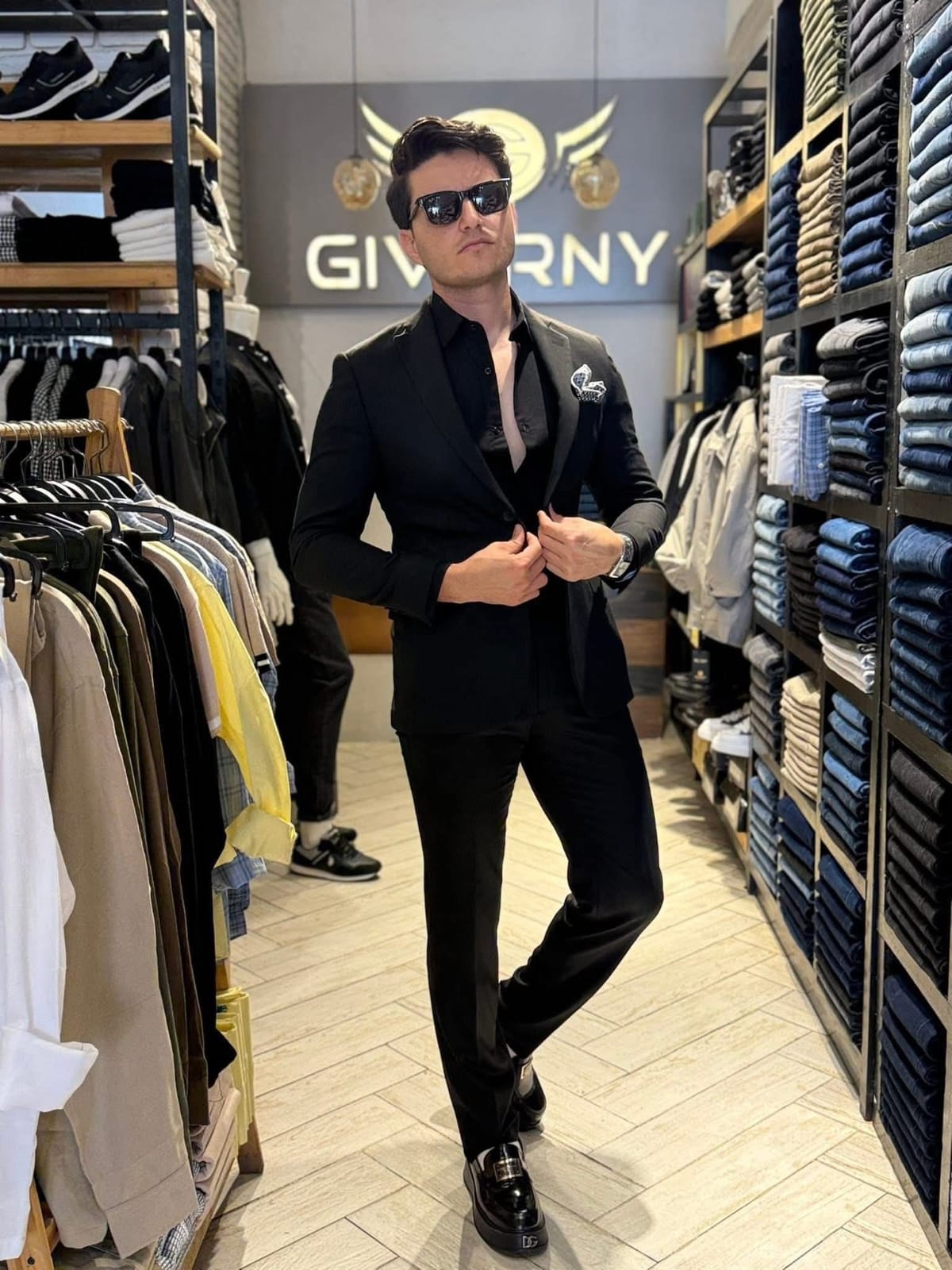 Slim Fit Suit - Black Formal