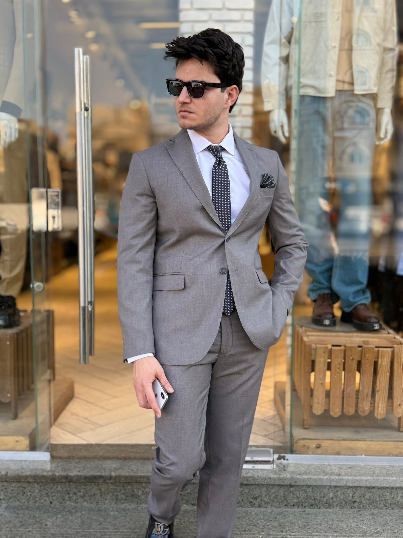 Slim Fit Suit - Grey