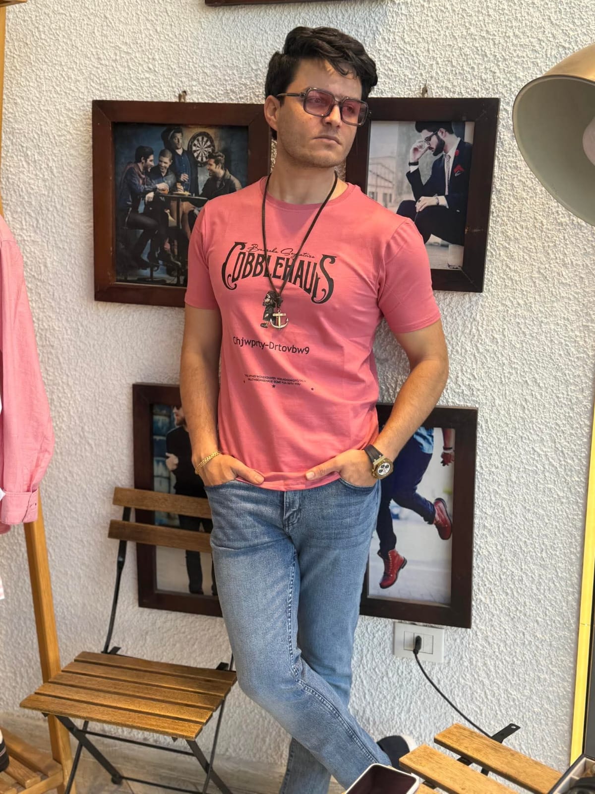 Graphic T-Shirt Salmon 1