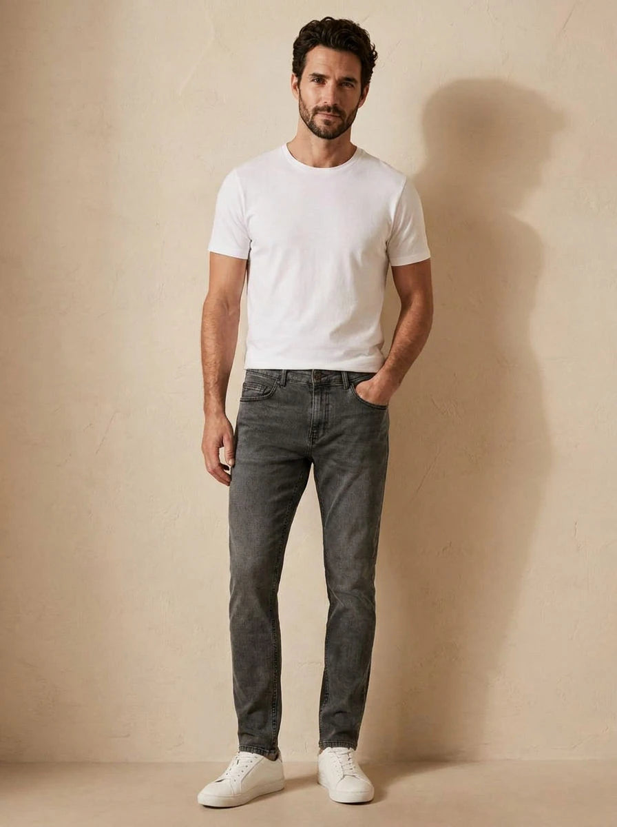 Slim Fit Jeans Grey - front