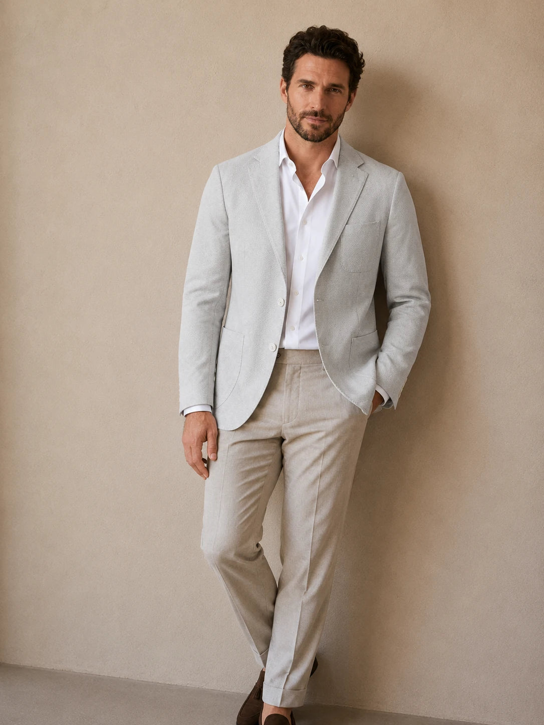 Blazer Silver Grey Birdseye