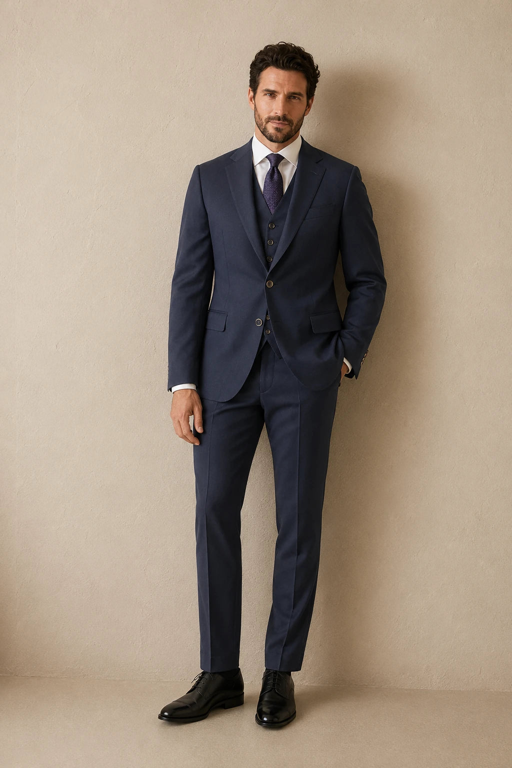Suit Navy Three-Piece