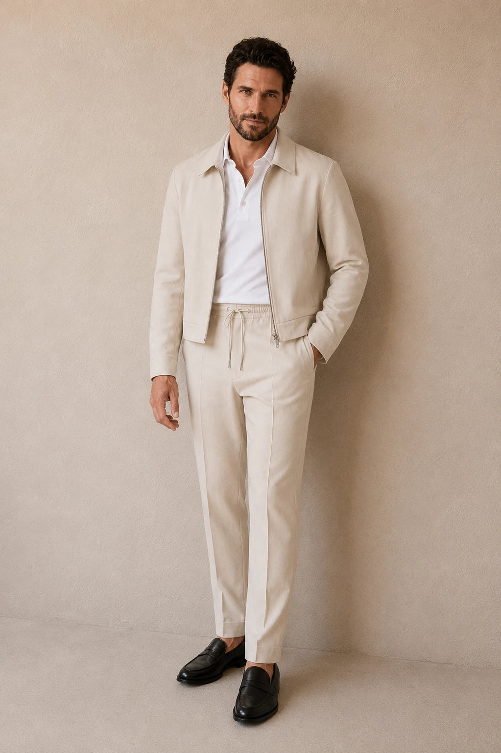 Linen Suit Beige