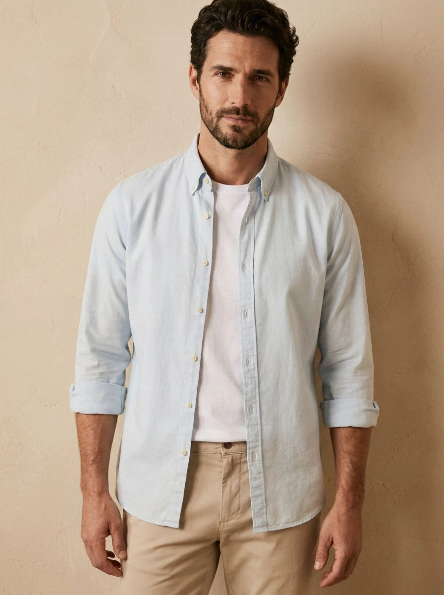 Check Shirt – Light Blue Check - front