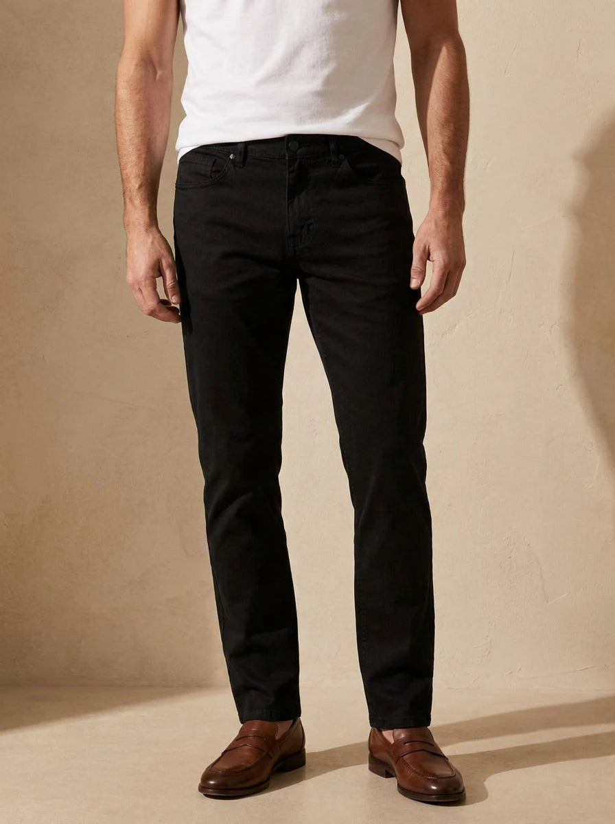 Gabardine Trousers Black - detail