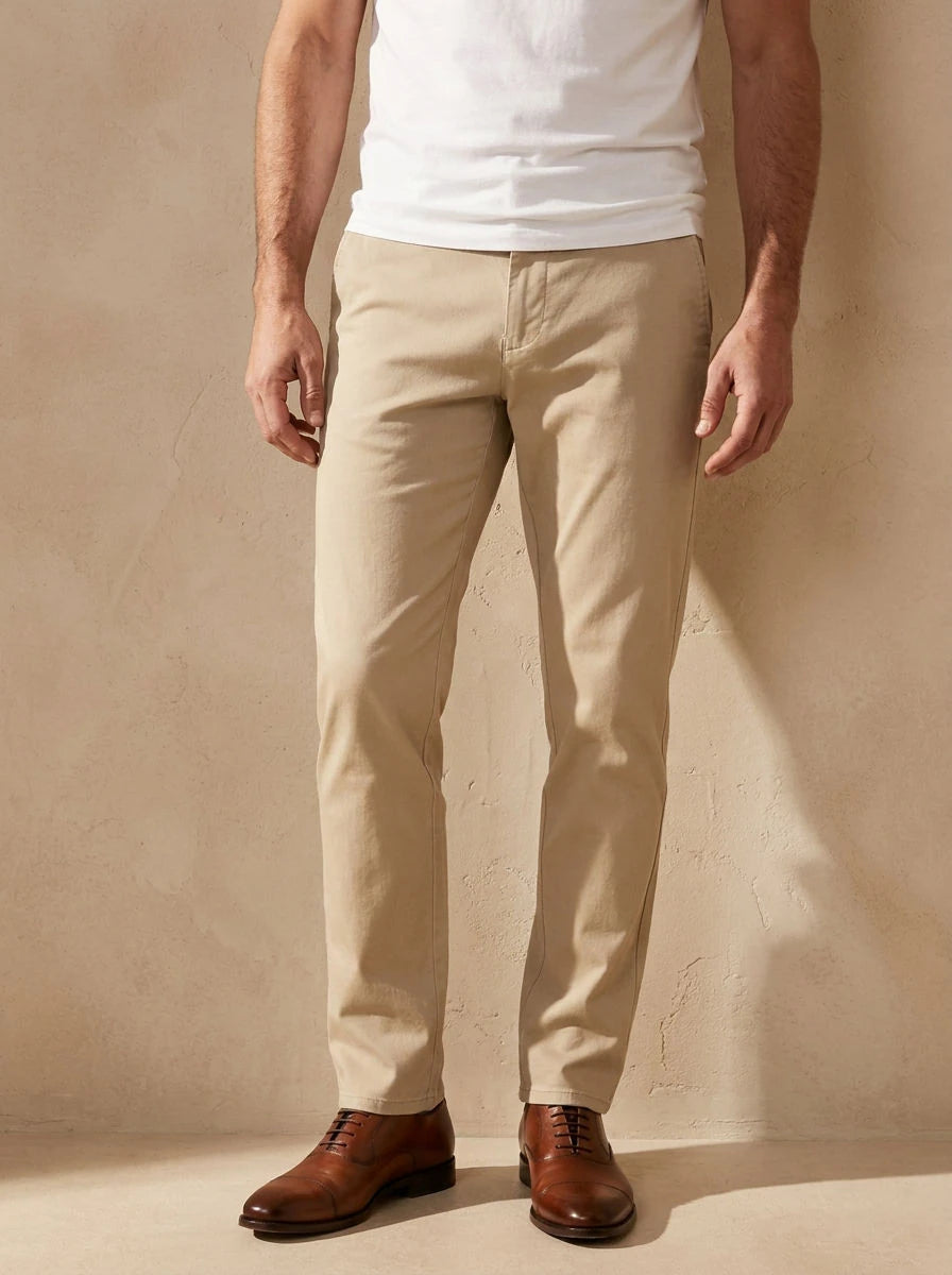 Gabardine Trousers Beige - detail