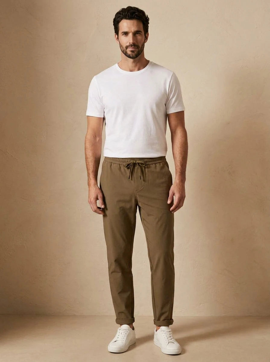 Sweatpants Camel - front